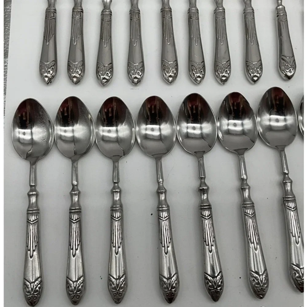 Flatware Set Pier 1 Imports Pii15 18/8 Stainless Steel 48pc Silver
